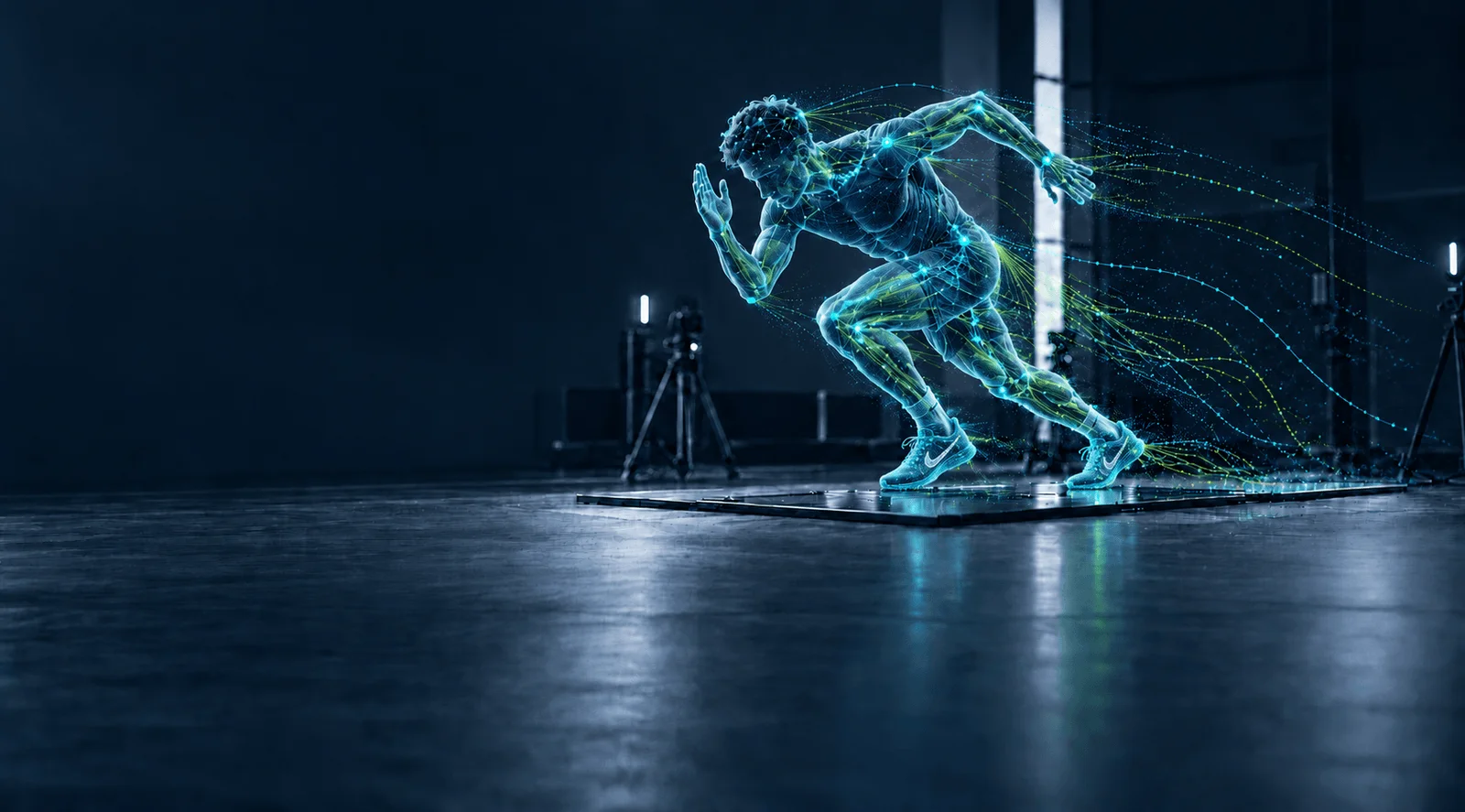 Voetballer tijdens fysieke performance testing